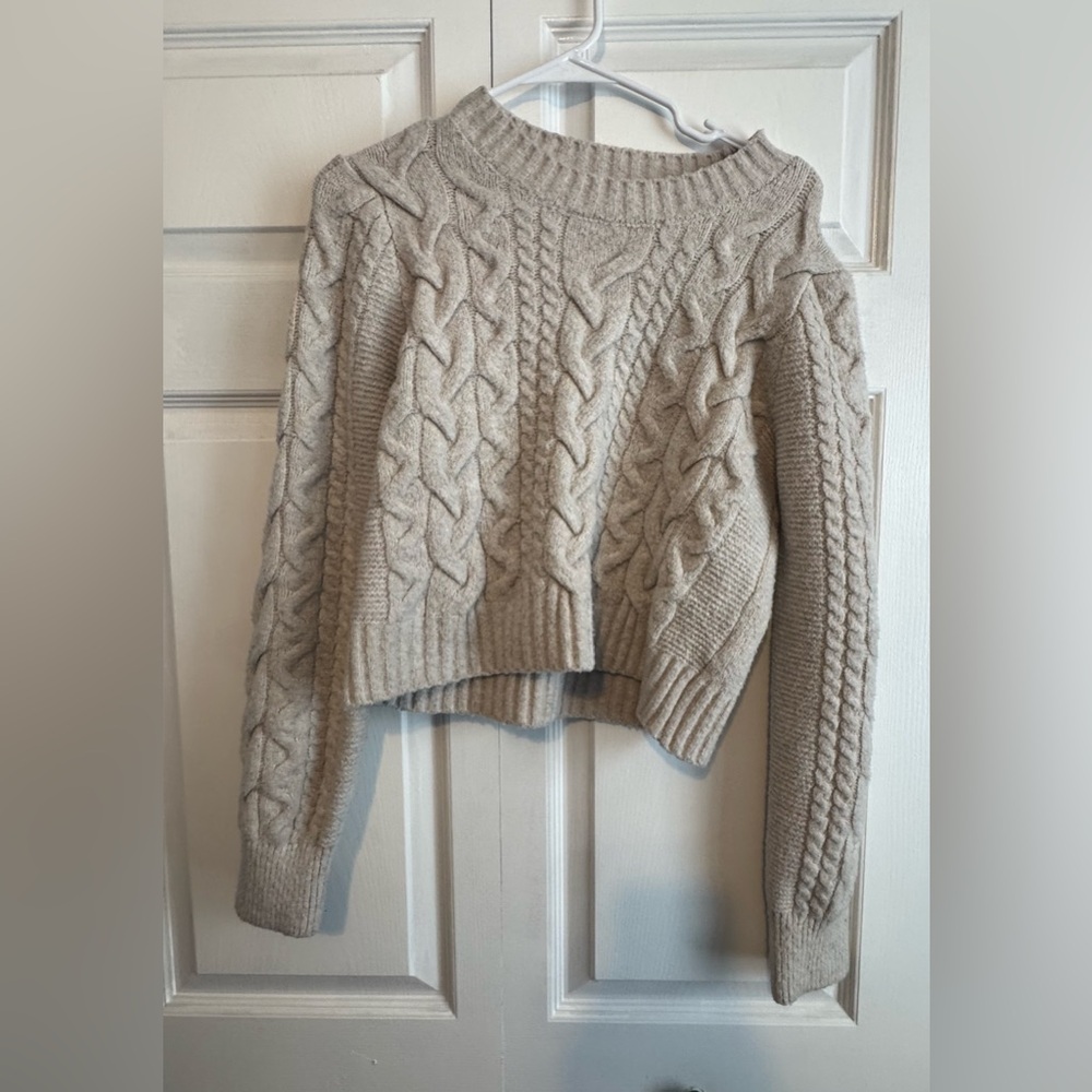Sincerely Jules Cable Knit Sweater - Beige
